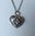 Heidi Klum quilted heart & clover pendant + chain
