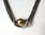 Siersbøl  Sterling silver multistrand necklace with gilt ball