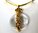 J Hull gold-plated necklace w glass pendant