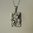 Hans Jensen silver leaf and scroll pendant + chain